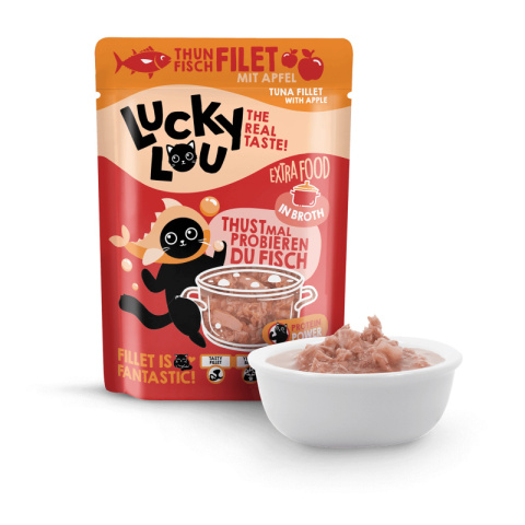 Lucky Lou Extrafood tuńczyk i jabłko w bulionie 70g