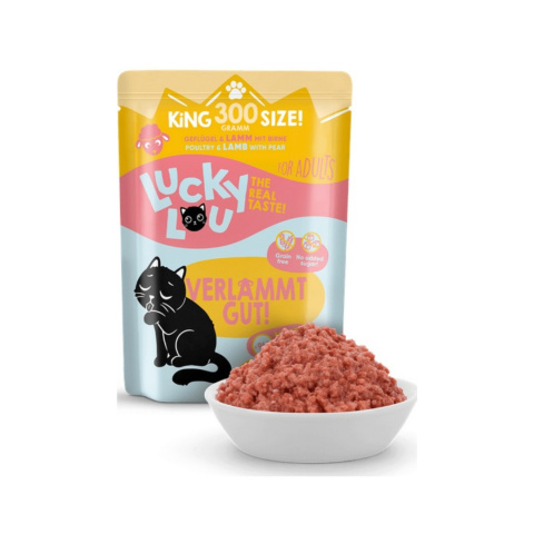 Lucky Lou Lifestage Adult Drób i jagnięcina saszetka 300g