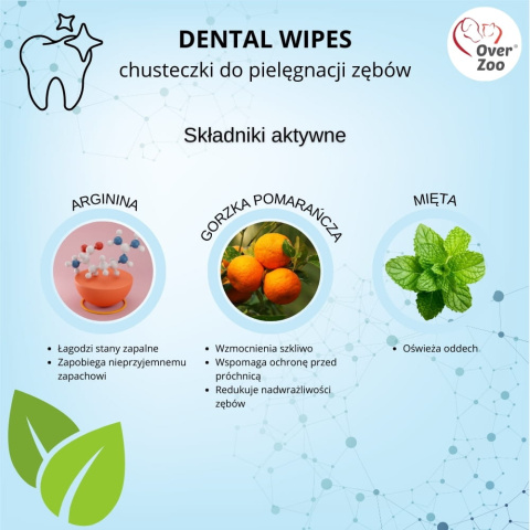 Over Zoo Dental Wipes chusteczki do pielęgnacji zębów 50 szt.