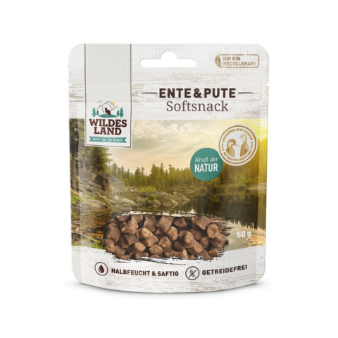 Wildes Land Cat Softsnack Ente & Pute - miękki przysmak z kaczką i indykiem 50g