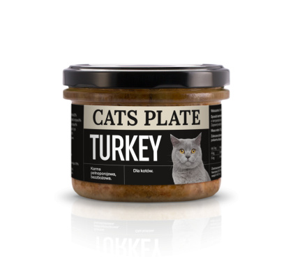 Cats Plate Indyk 180g karma monobiałkowa dla kota