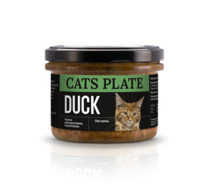Cats Plate Kaczka i Indyk 180g dla kota