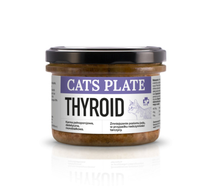 Cats Plate Vet Thyroid - specjalistyczna karma dla kotów z nadczynnością tarczycy 180g