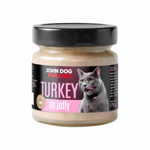 John Dog for Cats indyk w galaretce 170g