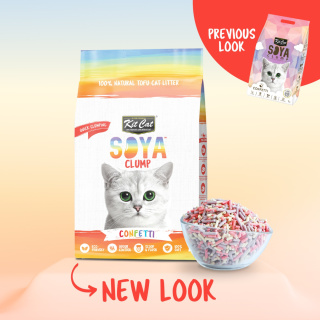 Kit Cat Soya Clump Confetti - eko żwirek sojowy 2,5kg