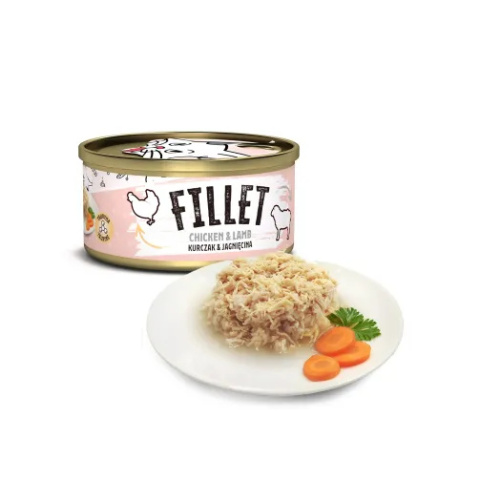 Mr. Bandit Fillet - karma uzupełniająca dla kota kurczak i jagnięcina 80g Mr. Bandit Fillet - karma uzupełniająca dla kota kurczak i jagnięcina 80g
