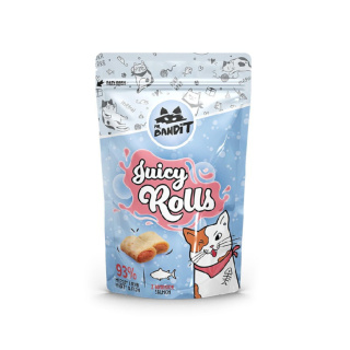 Mr. Bandit Juicy Rolls - przysmak dla kota kurczak i łosoś 60g