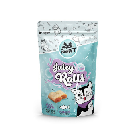 Mr. Bandit Juicy Rolls - przysmak dla kota kurczak i tuńczyk 60g