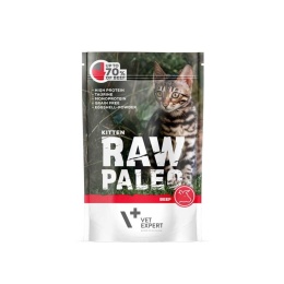 RAW PALEO KITTEN BEEF - mokra karma dla kociąt wołowina 100g