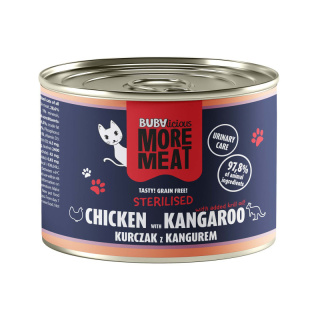 BUBAlicious More Meat kurczak kangur - karma dla kota 185g