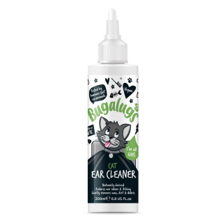 Bugalugs Cat Ear Cleaner 200ml - delikatny płyn do czyszczenia uszu kota