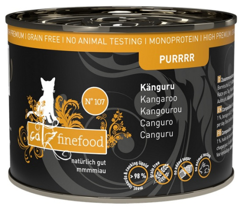 Catz Finefood Purrrr N.107 Kangur - karma dla kota 200g Catz Finefood Purrrr N.107 Kangur - karma dla kota 200g