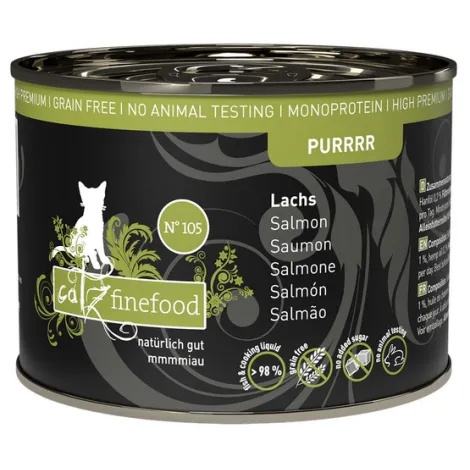 Catz Finefood Purrrr N.105 Łosoś - karma dla kota 190g Catz Finefood Purrrr N.105 Łosoś - karma dla kota 190g