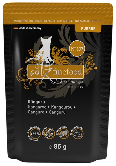 Catz Finefood Purrrr N.107 Kangur - saszetka dla kota 85g Catz Finefood Purrrr N.107 Kangur - saszetka dla kota 85g