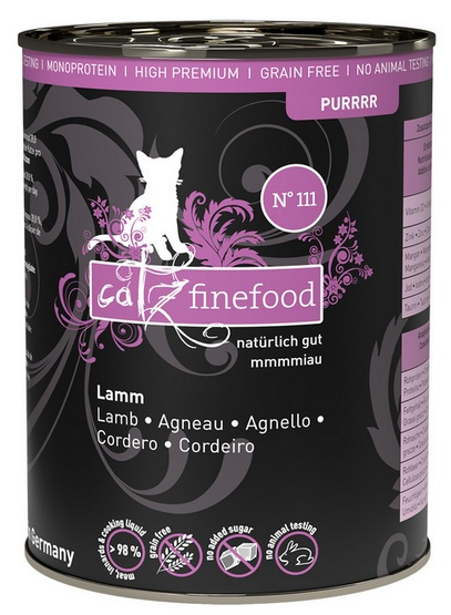 Catz Finefood Purrrr N.111 Jagnięcina - karma dla kota 400g Catz Finefood Purrrr N.111 Jagnięcina - karma dla kota 400g