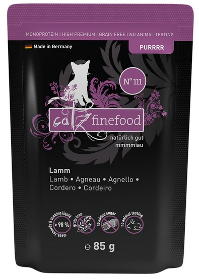 Catz Finefood Purrrr N.111 Jagnięcina - saszetka dla kota 85g Catz Finefood Purrrr N.111 Jagnięcina - saszetka dla kota 85g