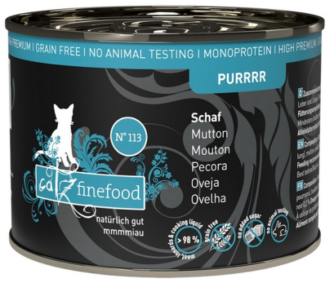 Catz Finefood Purrrr N.113 Owca - karma dla kota 200g Catz Finefood Purrrr N.113 Owca - karma dla kota 200g