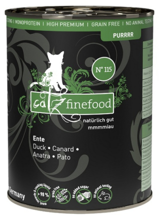 Catz Finefood Purrrr N.115 Kaczka - karma dla kota 400g