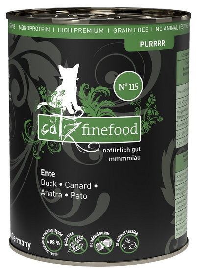 Catz Finefood Purrrr N.115 Kaczka - karma dla kota 400g Catz Finefood Purrrr N.115 Kaczka - karma dla kota 400g