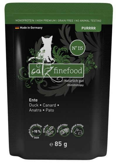 Catz Finefood Purrrr N.115 Kaczka - saszetka dla kota 85g Catz Finefood Purrrr N.115 Kaczka - saszetka dla kota 85g