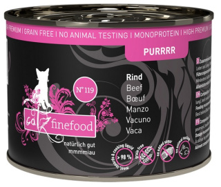 Catz Finefood Purrrr N.119 Wołowina - karma dla kota 200g