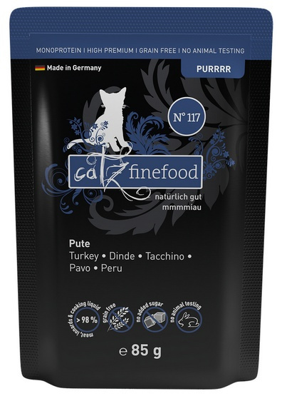Catz Finefood Purrrr N.117 Indyk - saszetka dla kota 85g Catz Finefood Purrrr N.117 Indyk - saszetka dla kota 85g
