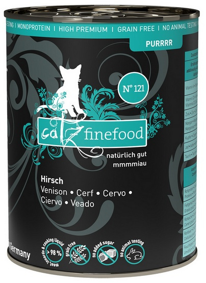 Catz Finefood Purrrr N.121 Jeleń - karma dla kota 400g Catz Finefood Purrrr N.121 Jeleń - karma dla kota 400g
