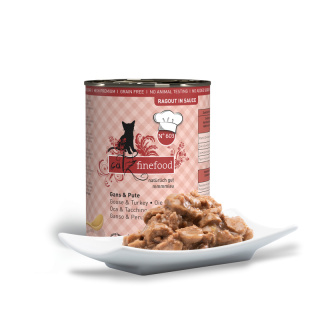Catz Finefood Ragout N.603 Gęś i indyk - karma dla kota w sosie 380g