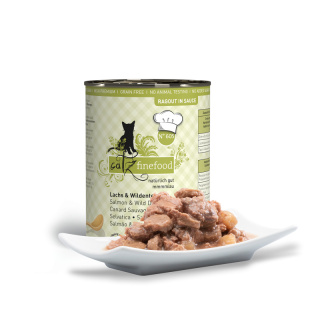 Catz Finefood Ragout N.605 Łosoś i dzika kaczka - karma dla kota w sosie 380g