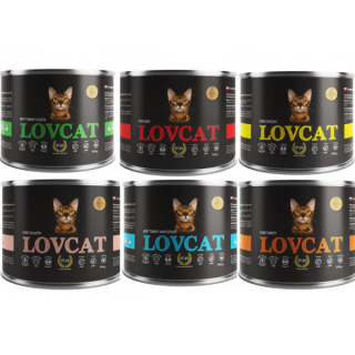 Coyote LOVCAT zestaw próbny dla kota 6x200g