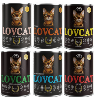 Coyote LOVCAT zestaw próbny dla kota 6x400g