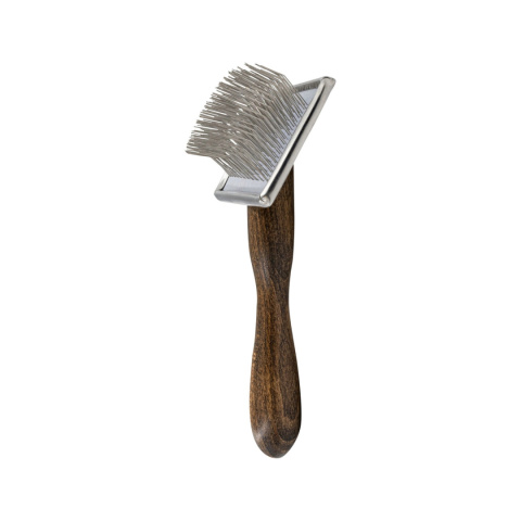 Ekskluzywna szczotka do czesania drewno bukowe i stal 11,7x15,6cm Ekskluzywna szczotka do czesania drewno bukowe i stal 11,7x15,6cm