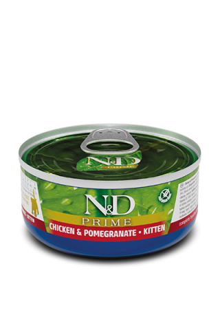Farmina N&D Prime Kitten - kurczak i owoc granatu karma dla kociąt 70g