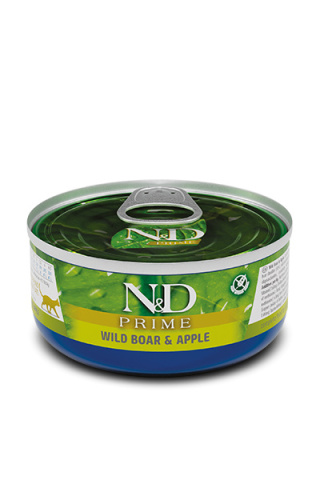 Farmina N&D Prime - dzik i jabłko karma dla kota 70g
