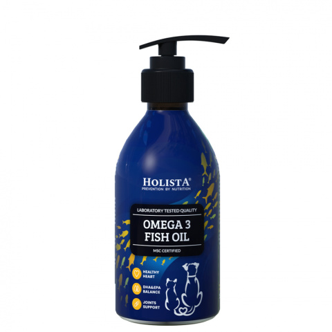 HolistaPets Omega3 Fish Oil 250ml Olej dla kota HolistaPets Omega3 Fish Oil 250ml Olej dla kota