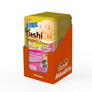 Zestaw Inaba Dashi Delights Delicate Flakes Chicken Salmon 12x40g