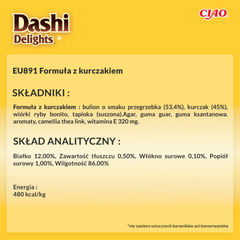 Zestaw Inaba Dashi Delights Delicate Flakes Chicken 12x40g