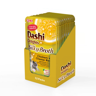 Zestaw Inaba Dashi Delights Silky Broth Chicken Cheese 12x40g