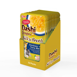 Zestaw Inaba Dashi Delights Silky Broth Chicken Tuna 12x40g