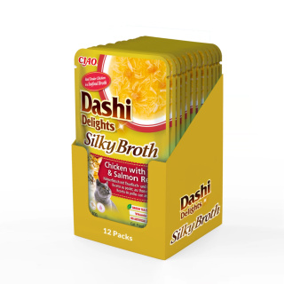Zestaw Inaba Dashi Delights Silky Broth Chicken Tuna Salmon 12x40g
