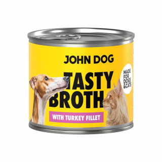 John Dog Tasty Broth Turkey - zupa dla kota i psa z indykiem 140g