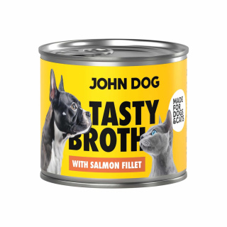John Dog Tasty Broth Salmon - zupa dla kota i psa z łososiem 140g