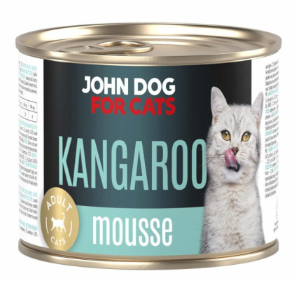 John Dog for Cats mus kangur Kangaroo - karma mokra dla kota 200g