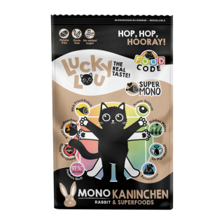 Lucky Lou Food Code Mono Królik - karma sucha dla kota 750g