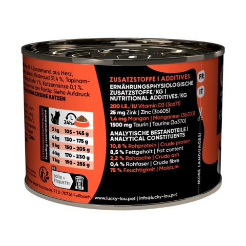 Lucky Lou SuperMono Wołowina karma monobiałkowa 200g