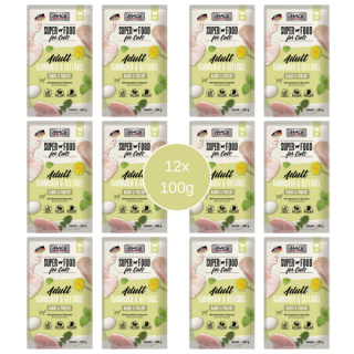 Pakiet 12x100g Mac's Cat Superfood królik i drób zestaw saszetek