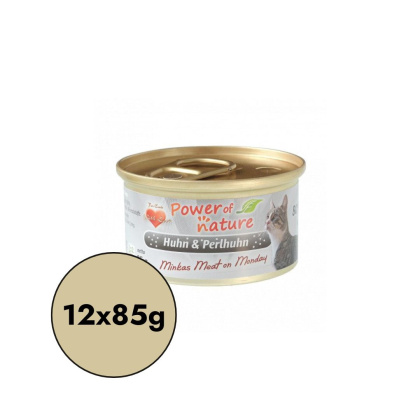 Pakiet 12x85g Power of Nature Minka's Meat on Monday - kurczak i perliczka zestaw