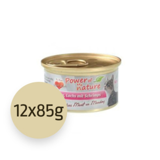 Pakiet 12x85g Power of Nature Minka's Meat on Monday - kurczak, łosoś i krewetki zestaw