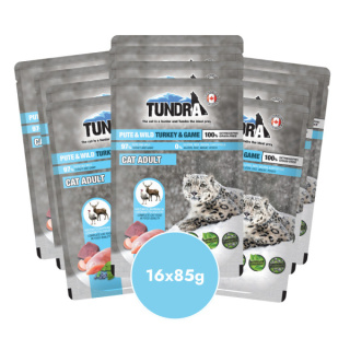 Pakiet TUNDRA Indyk i jeleń 16x85g saszetki dla kota