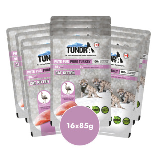 Pakiet TUNDRA Kitten Indyk 16x85g saszetki dla kociąt